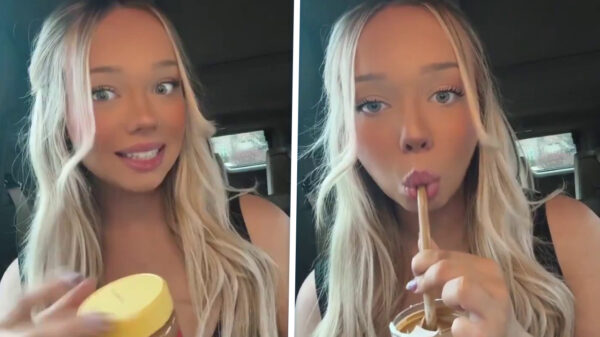 Slurpkampioen met de zuigkracht van een stofzuiger is gek op pindakaas