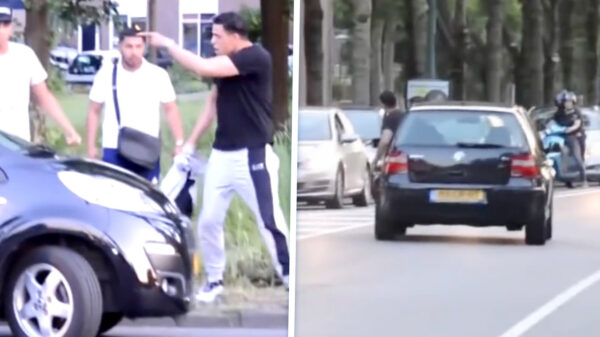 Opgefokte kansenparel schreeuwt naar politieagent: "OPPASSEN JONGE!"