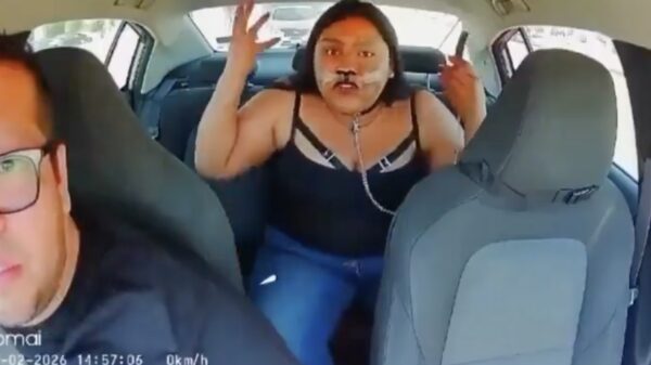 Uber-chauffeur gooit passagier eruit die op de achterbank begint te blaffen