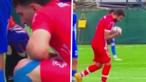 Turkse aanvoerder reanimeert meeuw die uit de lucht werd geschoten door keeper