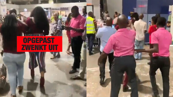 De slingerende sleurhut van deze tante zorgt voor een hoop commotie