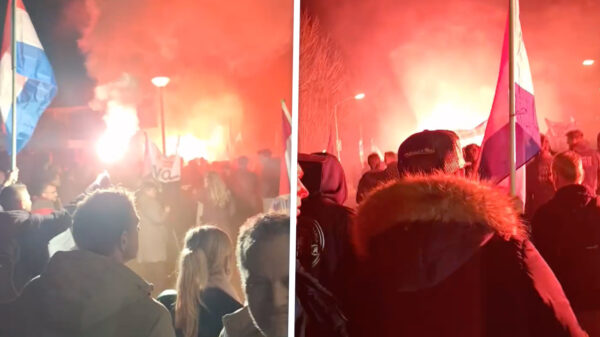 ME grijpt in bij een uit de hand gelopen azc-protest in Bleskensgraaf