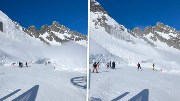 Grote lawine verrast drie skiërs op pistes van La Flégère bij Chamonix