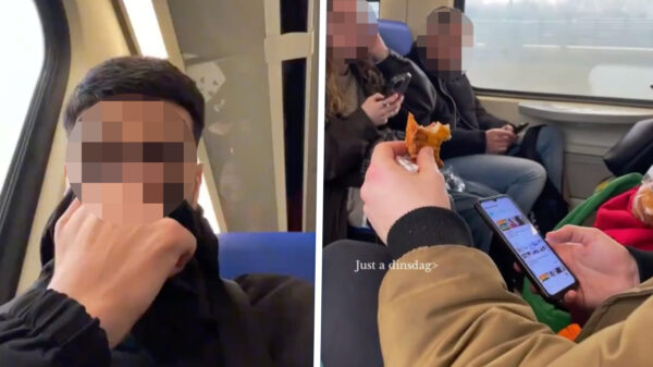 Eten in de trein tijdens ramadan niet gewaardeerd door vastende buurman