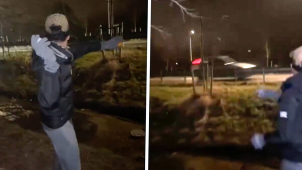 Hersenloos petjestuig gooit stenen naar voorbijrijdende automobilisten