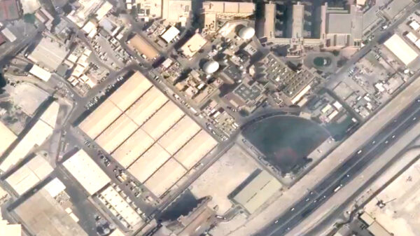 'Iraanse raketaanvallen op een Amerikaanse militaire basis in Koeweit'