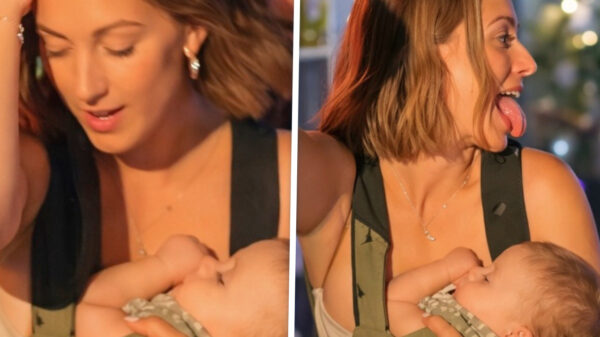 Gewoon dansen alsof je geen slapende baby op je borst hebt hangen