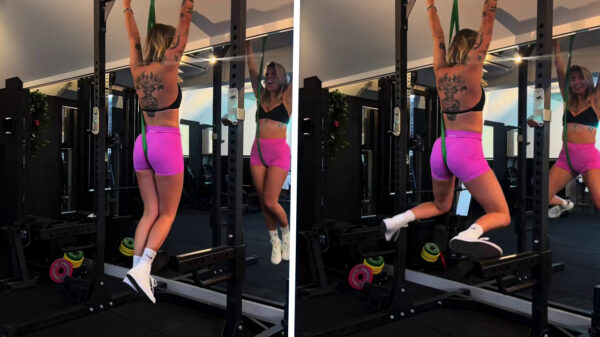 Pijnlijk moment in de gym: Liselotte loopt nu rond met een gezwollen lip