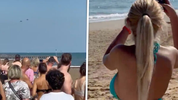 Het hoogtepunt van deze luchtshow was het uitzicht van de cameraman