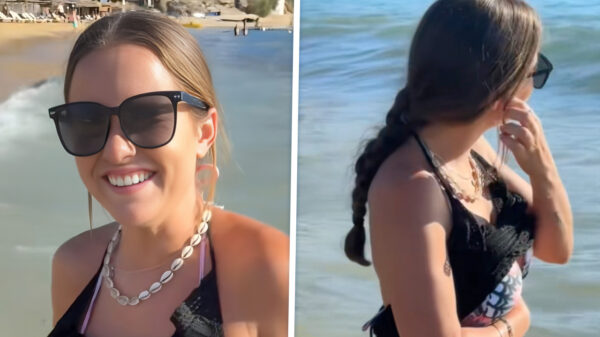 Vrouw heeft sneaky manier van 'afwateren' na een paar liter Ouzo