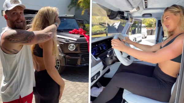 Jake Paul trakteert Jutta Leerdam op Mercedes G-Klasse van € 500.000,-