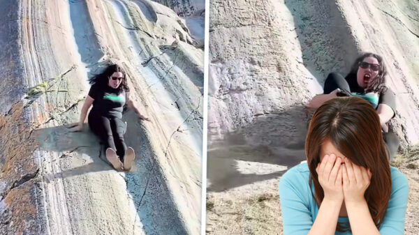 Toeriste dacht ff een Inca-glijbaan te pakken, ging niet echt soepeltjes