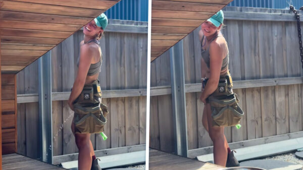 Als je vrouw zich tijdens het klussen ineens als een echte bouwvakker gedraagt