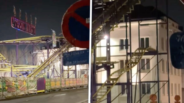 Droeftoeters beklimmen ’s nachts een achtbaan op de Gentse kermis