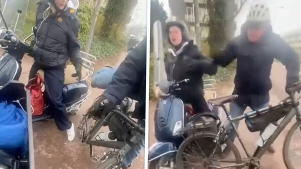 Volwassen lafbek slaat meisje op scooter in Rotterdam na fietspadfittie