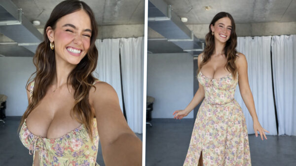 Ella Cervetto kan niet wachten op de zomer en showt alvast haar jurkje