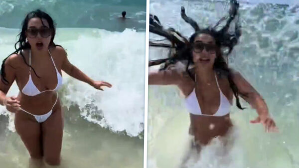 Vakantievideo loopt nét even anders als de zee even geen zin heeft