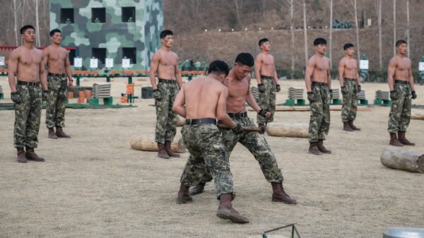 Noord-Korea deelt training van superleger: Soldaten slopen stenen met blote vuisten