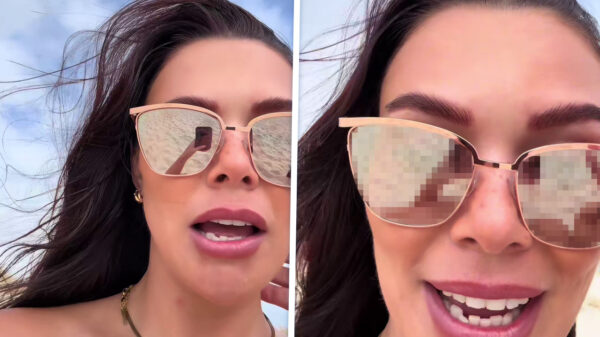 Zonnebril onthult wat Rosie Clarke ziet op naaktstrand in Cap d’Agde