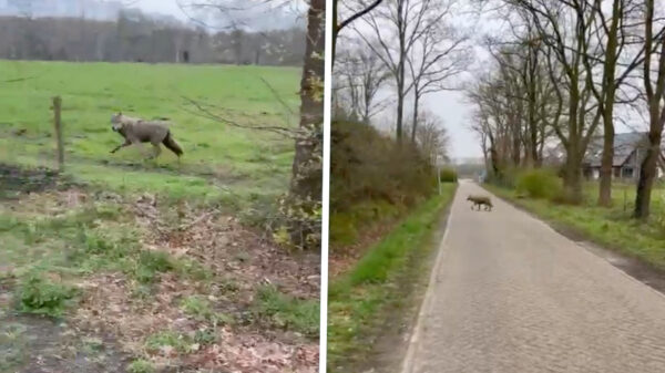 Wolf bezorgt een wandelaar in Markelo een kleine hartverzakking