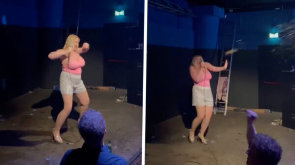 IrisQueen bekogeld met een lading bier tijdens haar indrukwekkende optreden