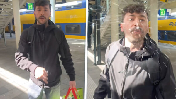 Spugende telefoonjatter op heterdaad betrapt op station Alkmaar