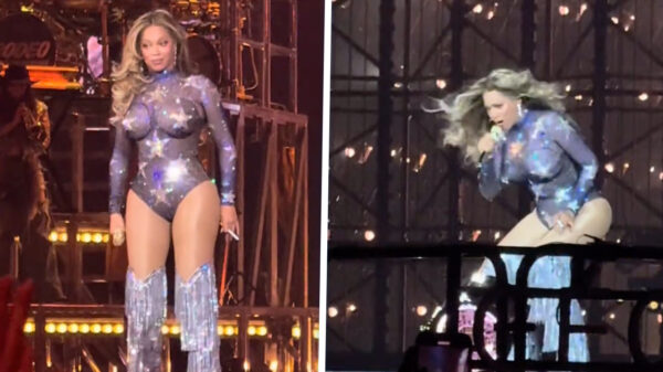 Lasbril verplicht: De nieuwe outfit van Beyoncé is een aanslag op je ogen