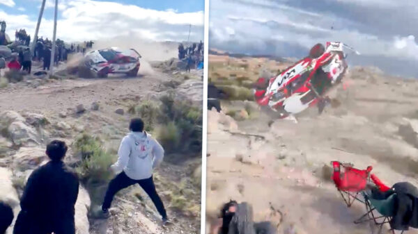 Bizarre beelden: Dode en 2 gewonden nadat rallyauto het publiek in rijdt in Córdoba