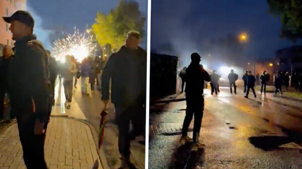 Chaos: Meer dan 1.000 mensen los in Loosdrecht tegen azc, ME grijpt in