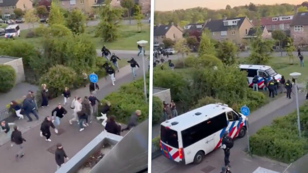 Azc-demonstranten Loosdrecht de straat uit gemept door ME, 1 agent gewond