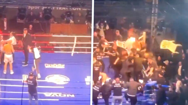 Massale vechtpartij bij Turks-Russische bokswedstrijd om wereldtitel in Trabzon