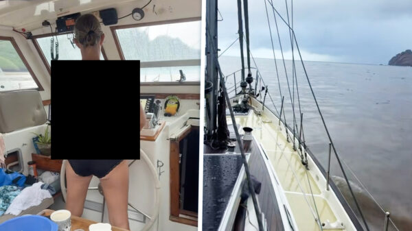 Schipper geniet uit volle borst van stukje varen op haar nieuwe zeilboot