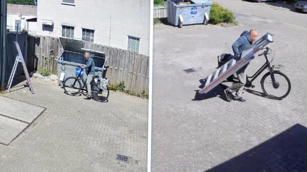 Ordinaire trapjatter dacht even een gratis trapje te kunnen scoren