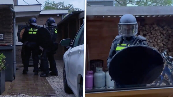 Bewoners Loosdrecht krijgen bezoek van de ME tot aan hun voordeur