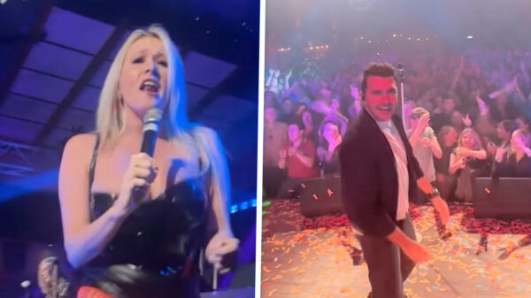 Beelden: Jan Smit duikt op tijdens pikant optreden van IrisQueen