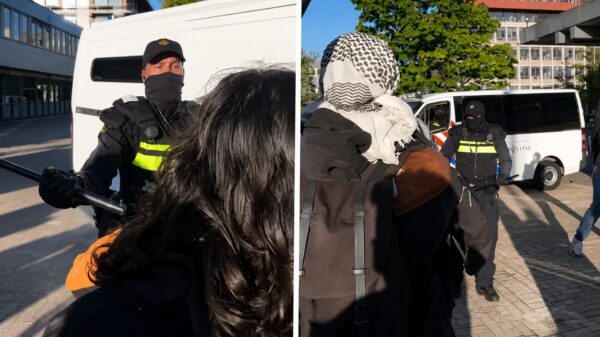 ME grijpt in bij Pro-Palestijnse bezetting VU Amsterdam na dreigende situatie