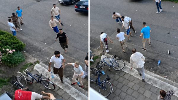 In Duitsland genieten ze op geheel eigen wijze van het zomerweer