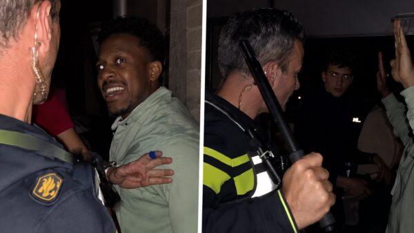 Man weigert te luisteren naar oom agent en krijgt bonusronde corrigerende tikken
