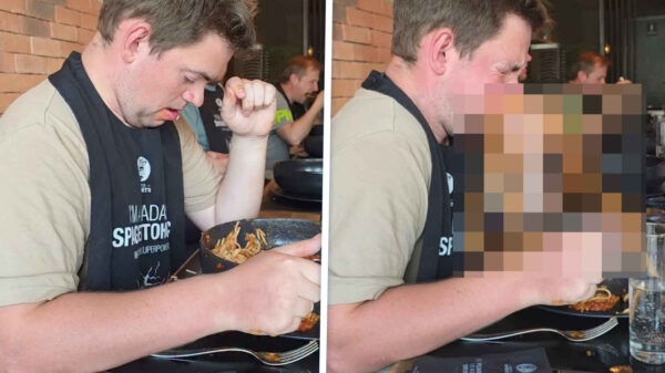 Wanneer de eetwedstrijd in een spontane spaghettifontein verandert