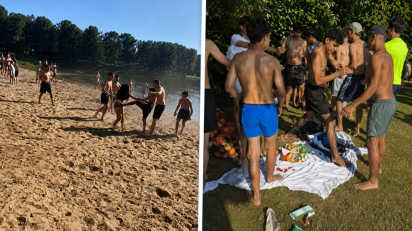Recreatieplas Bussloo verandert spontaan in een bizar Free Fight-toernooi