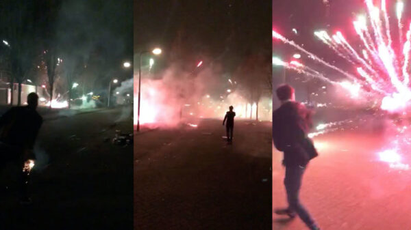 Stelletje eencelligen houdt Russische roulette door vuurwerkcakes de straat in te gooien