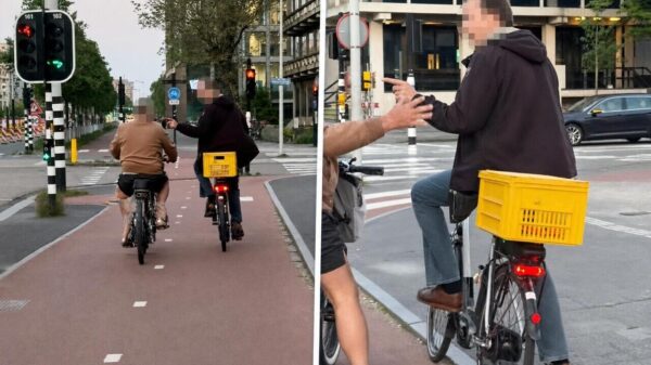 Fatbikevader met een midlife-crisis zoekt ruzie op het Amsterdamse fietspad