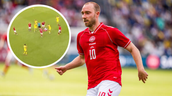 Video: Christian Eriksen zakt opnieuw in elkaar tijdens Denemarken tegen Oekraïne