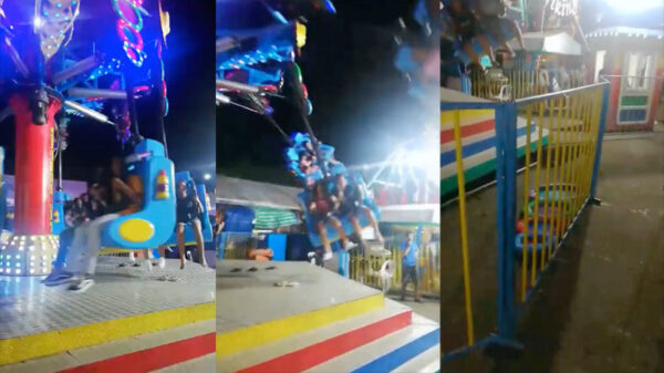 Kermisattractie in India breekt in tweeën en lanceert een aantal bezoekers