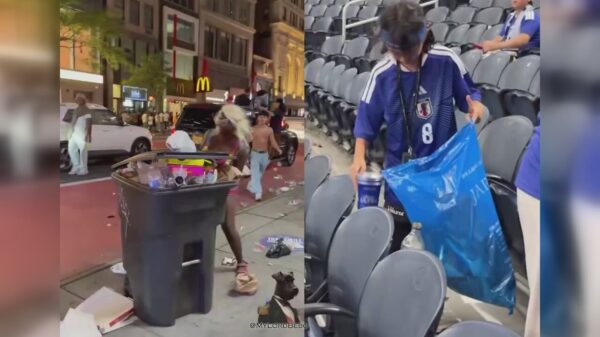 Japanse fans vs Knicks fans