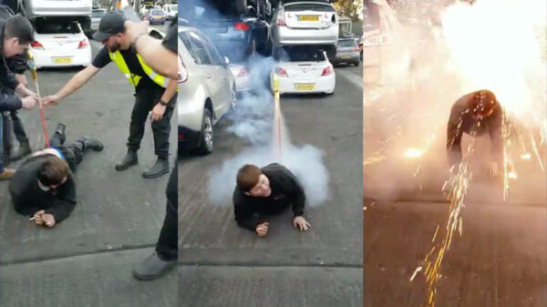 Dit is dus waarom je een vuurpijl dus niet tussen je kakwangen afsteekt