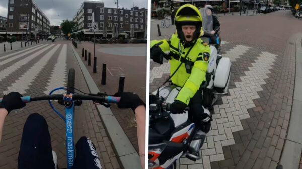 Wheelie maken op de openbare weg mag niet. TikTokker stilgezet door politie
