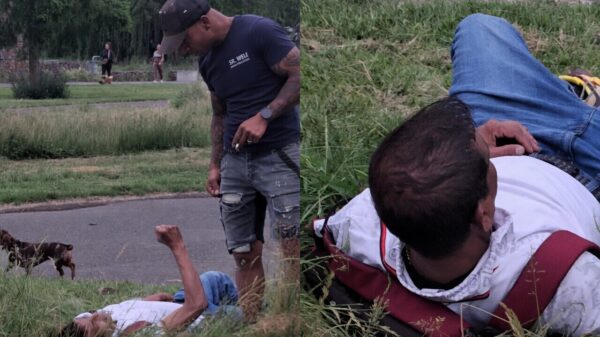Kinderen krijgen praktijkles 'stoppen met drinken' van bezopen kroegtijger