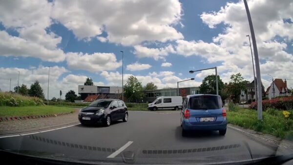 Verkeerskunstenaar neemt navigatie wel héél serieus en pakt rotonde linksom