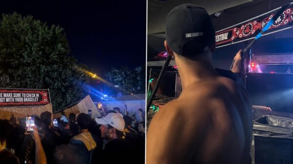 Bezoekers Defqon.1 slopen terrein nadat festival werd afgelast dankzij code rood